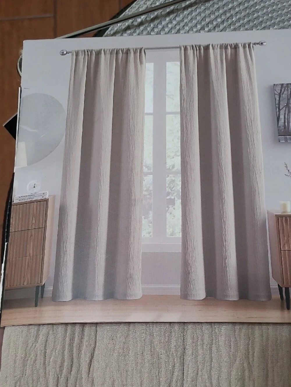 Tahari Gauze Rod Pocket Window Panels